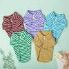 Pet Autumn/Winter Striped Two Leg Dog Clothes Teddy Bear Pomeranian Cat Clothing Thin Clothes Dog Clothes for Small Dogs