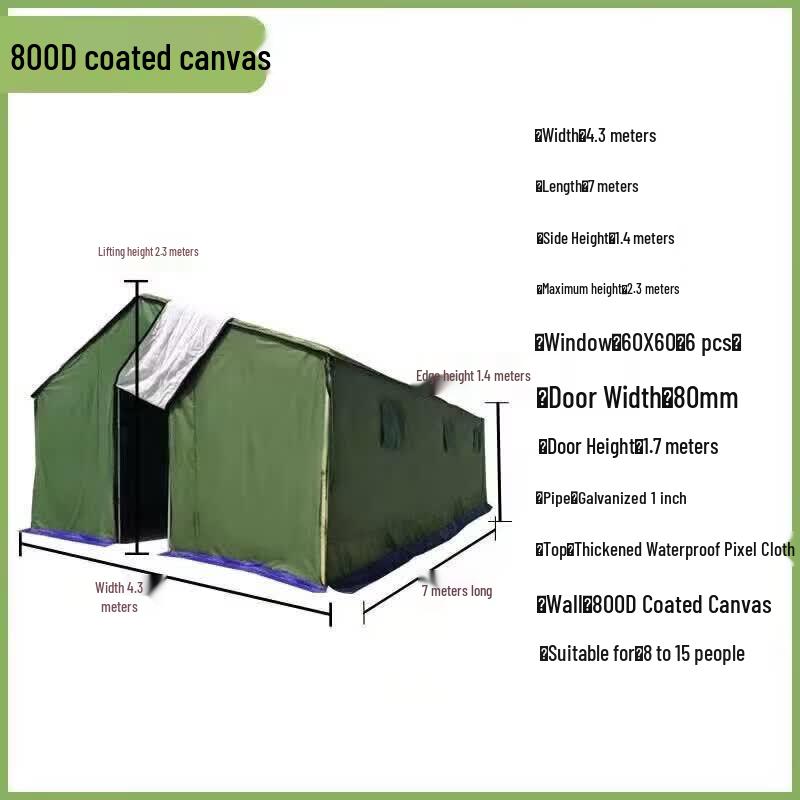 JINGGENG Heavy-Duty Winter Warm Canvas Tent