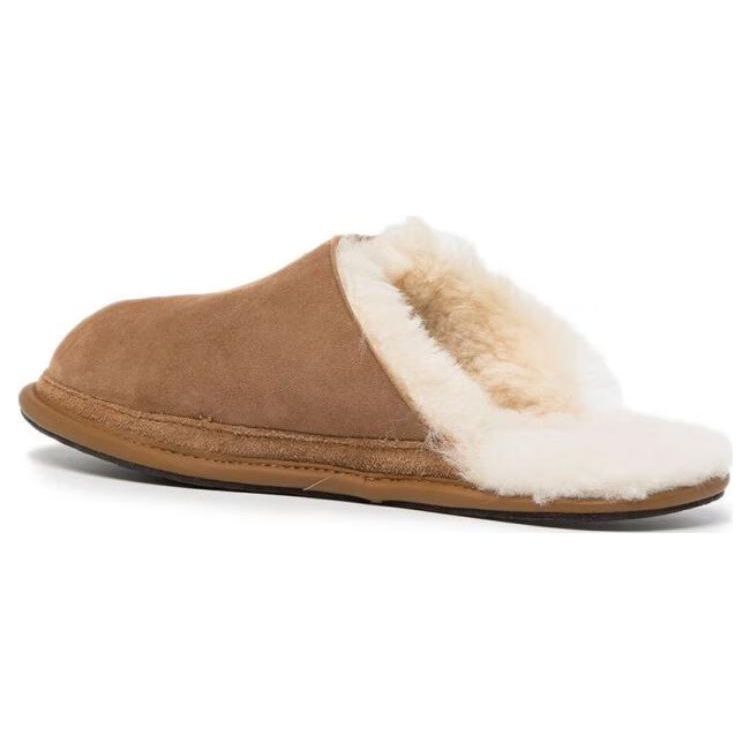 UGG Простые повседневные удобные домашние тапочки женские тапочки коричневые 1123660-CHE