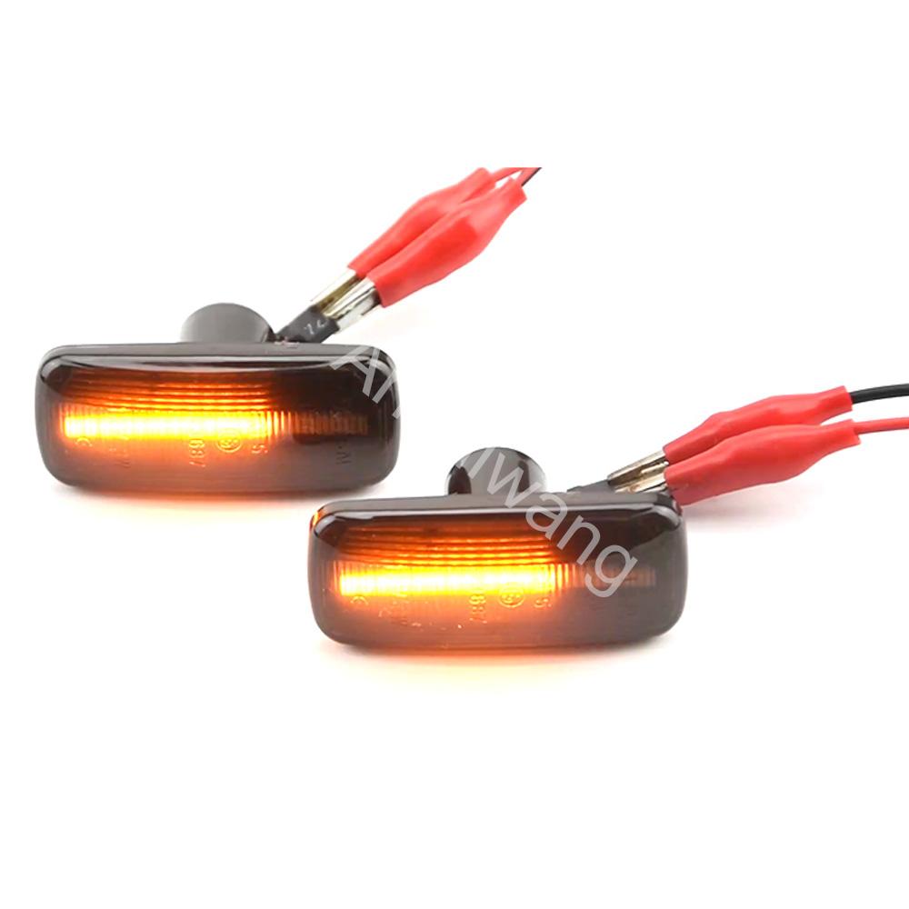 2 шт. Янтарный динамический светодиодный фонарь указателя поворота, боковой габаритный фонарь для Jeep compass Grand Cherokee Chrysler 200 300C Dodge Avenger Lancia