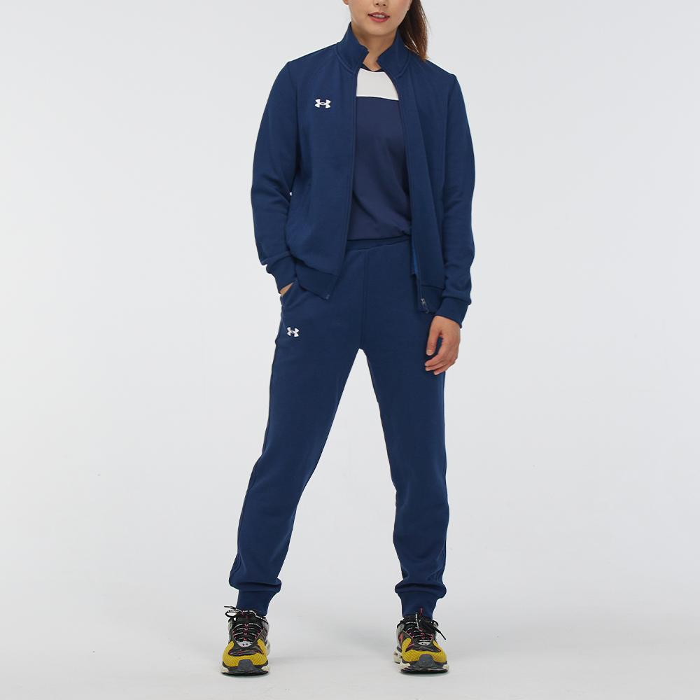 Under Armour Повседневные дышащие вязаные тренировочные брюки, женские штаны, академия, синий 21600706-408