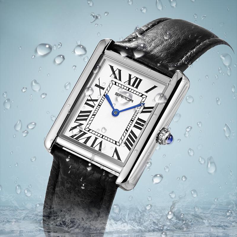 Новая пара кварцевых часов с ремешком, модная тенденция, простые индивидуальные креативные кварцевые мужские и женские часы