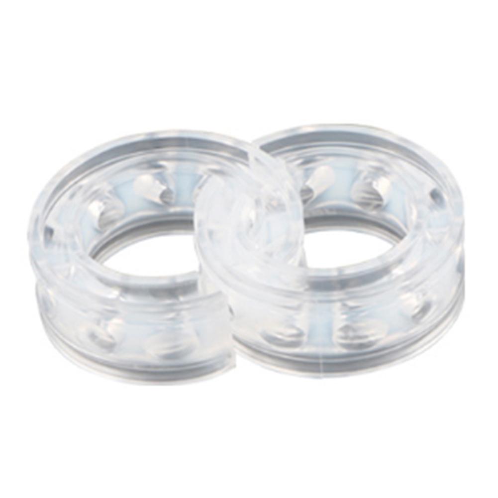 2 шт. прозрачный автомобильный амортизирующий буферный клей для пружинного зазора пружинный зазор 23/27 мм автомобильная амортизирующая резиновая прокладка