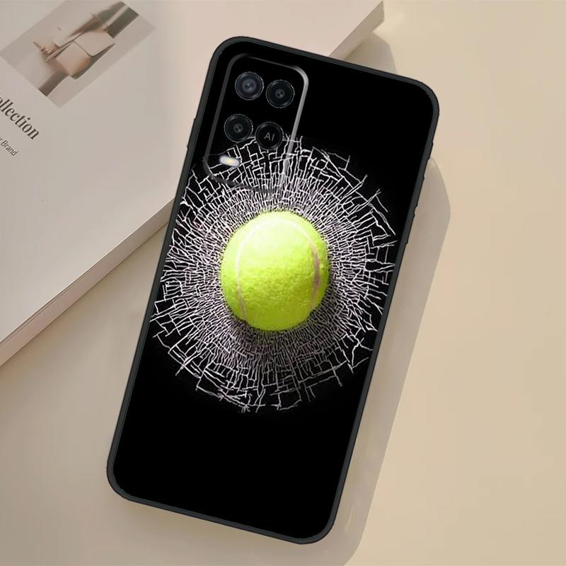 Tennis Balls Case For Oppo A94 A74 A54 A80 A60 A40 A18 A38 A58 A78 A98 A96 A76 A16 A15 A17 A57 A77 A5 Pro