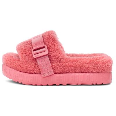Fluffita Sheepskin Integrated Comfortful Thick Sole Fashion Sandals Women Sandals Pink 1113475-PBSM