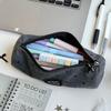 Polka Dot Pencil Case Gray Stationery Bag High Quality Pencil Pouch  School Supplies