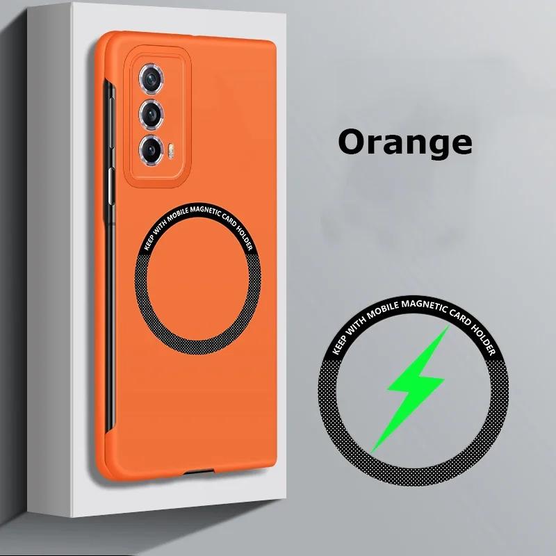 Магнитный чехол Magsafe для Honor Magic V2 Vs2 V2 V, тонкий безрамочный жесткий чехол из ПК, чехлы с беспроводной зарядкой Magic VS 2 V