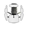 Солнцезащитные козырьки с полным покрытием для Peugeot 3008 T84 Mk1 2009 2014 2012, козырек для бокового окна с полным охватом, Shaby Car