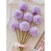 Artificial Chrysanthemum Ball Flowers Dandelion Hydrangea Arrangement Bouquet Present For Friends Bridal Wedding Bouquet Decor For Home Office