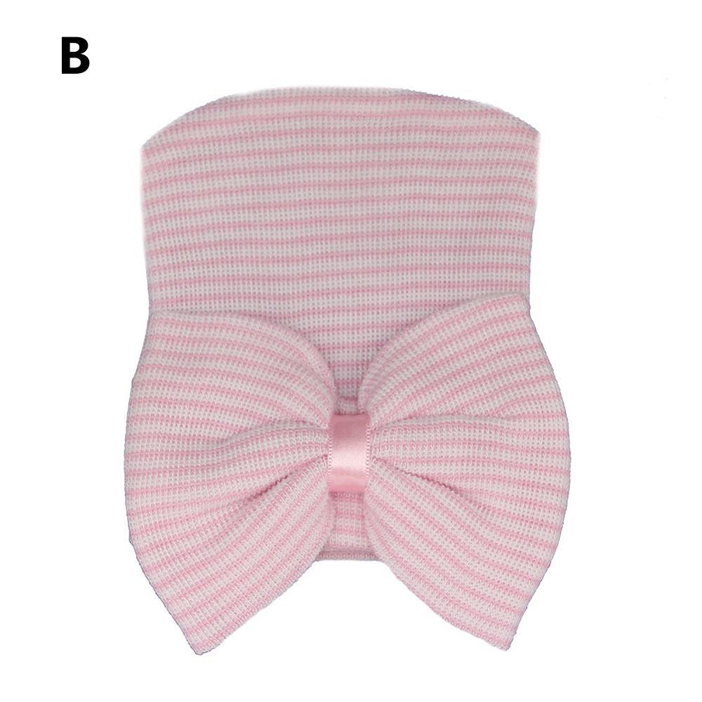 Мягкая полосатая детская шапочка Мягкие шапки-тюрбаны Детские шапочки Шапочка для новорожденного Больничная шапочка с бантом Детская шапочка