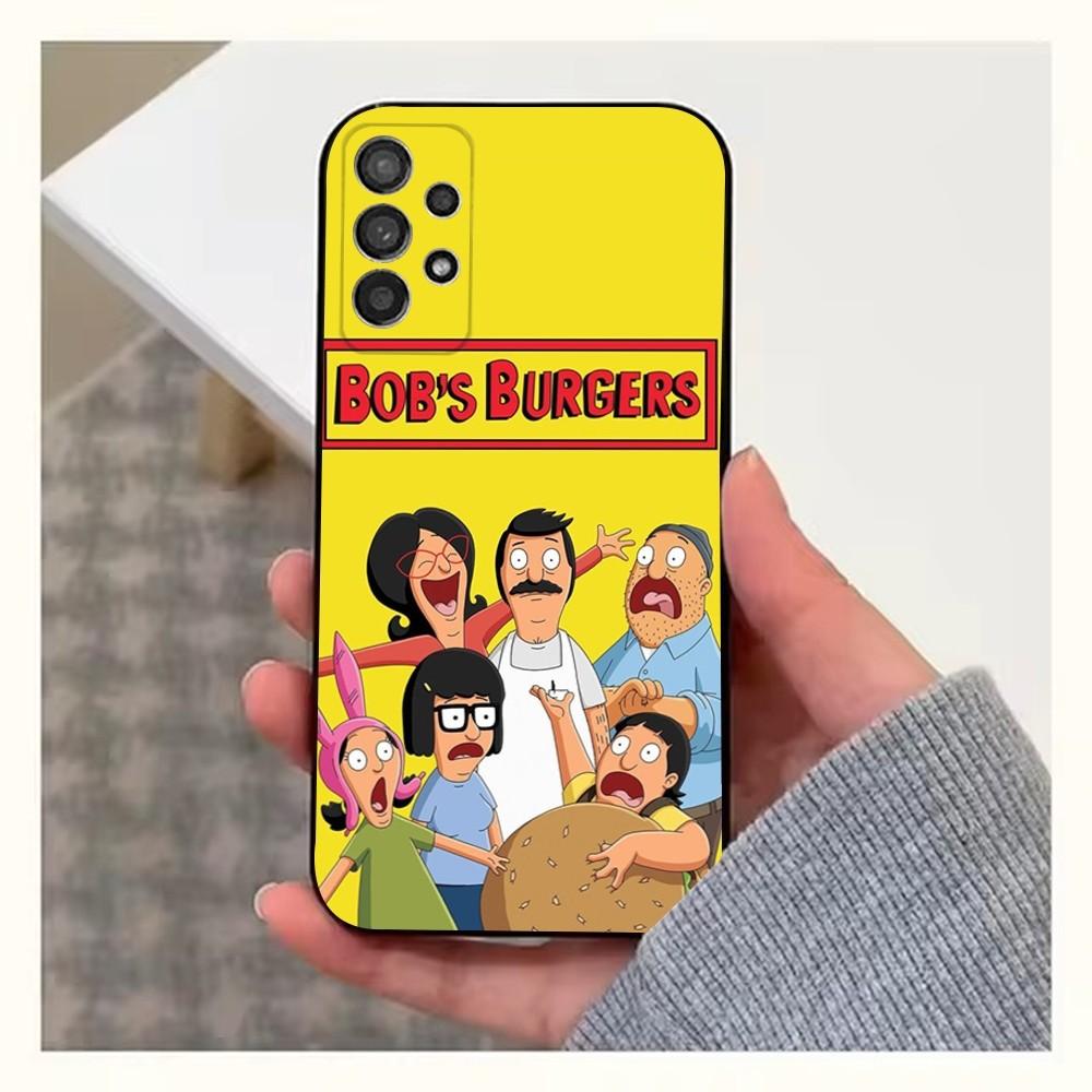 Мультяшный чехол для телефона B-Bob Burger-ES для Samsung S25, S24, S23, S22, S20, S21, S10, Ultra, Plus, Lite, FE, Мягкий силиконовый черный чехол