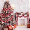 2m Christmas Eve Bar Tops Ribbon Garland Christmas Tree Kitchen Ornaments Wedding Party Home Staircase Handrail Decoration