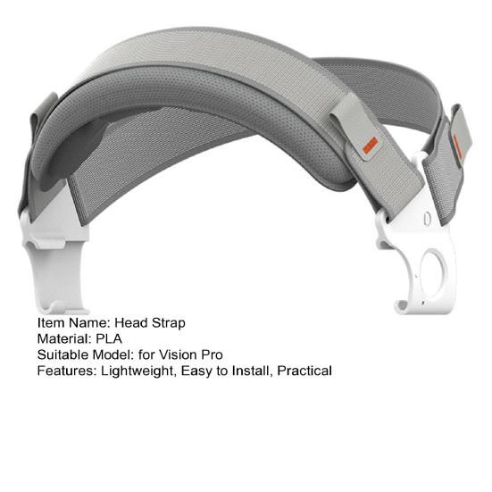VR головной ремень Регулируемая повязка на голову Идеальная посадка Простая установка Удобная повязка на голову VR аксессуары для Vision Pro