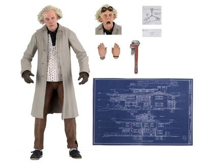 NECA Назад в будущее Ultimate 7-дюймовая фигурка Док NECA НАЗАД В БУДУЩЕЕ Ultimate фигурка Эммет Браун Товары из фильма BTTF Док Кристофер