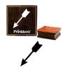 Printtoo Scrap-booking Arrow Design Diary Card Print Square Wooden Rubber Stamp-2 X 2