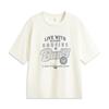 Li Ning Basketball Series Printed Letter Crew Neck Breathable Versatile Loose Short Sleeve T-Shirt Men Tops Off-White AHSV217-6