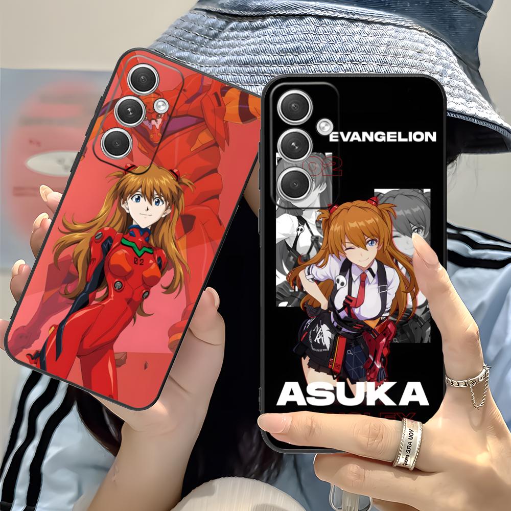 Аниме EV Аска Чехол для мобильного телефона Samsung Galaxy S26 S25 S24 S23 S22 S21 S20 Note20 Plus FE Ultra Цветной чехол Красивый чехол