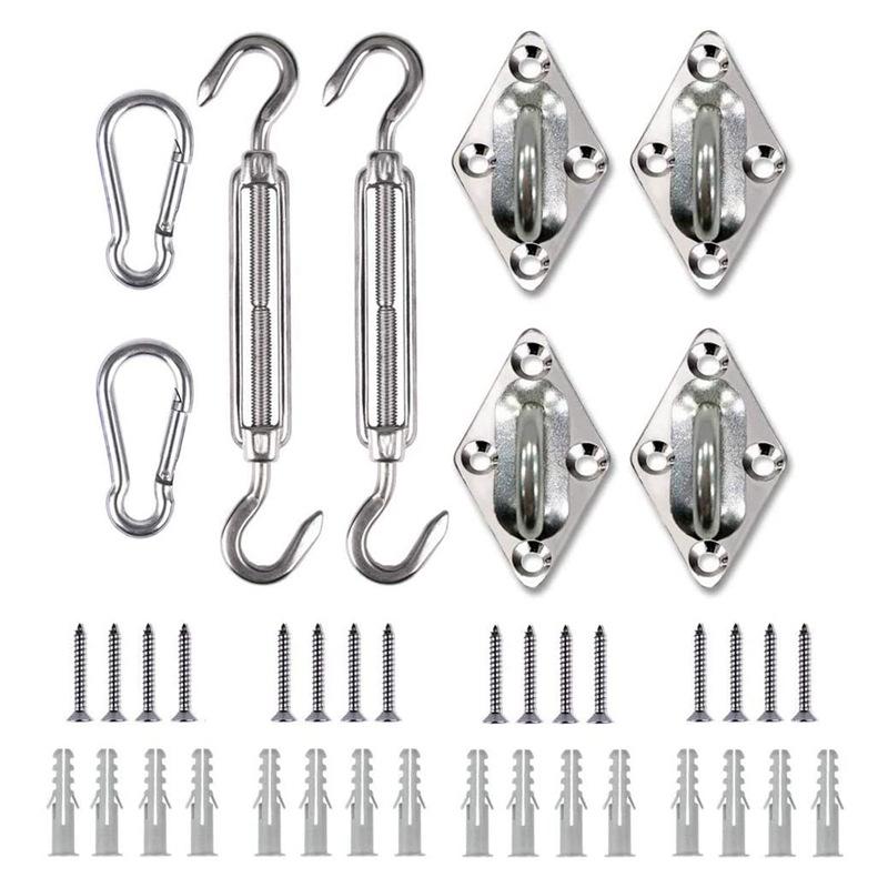 Stainless Steel Shade Sail Turnbuckle Set - Outdoor Hardware Accessories
