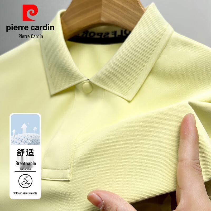 Pierre Cardin Мужская летняя рубашка-поло с коротким рукавом в стиле business casual