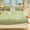 2025 New Autumn Winter Thick Fitted Sheet Milk Velvet Fitted Sheet Single Piece Coral Fleece Bed Cover Taffeta Mattress Protector