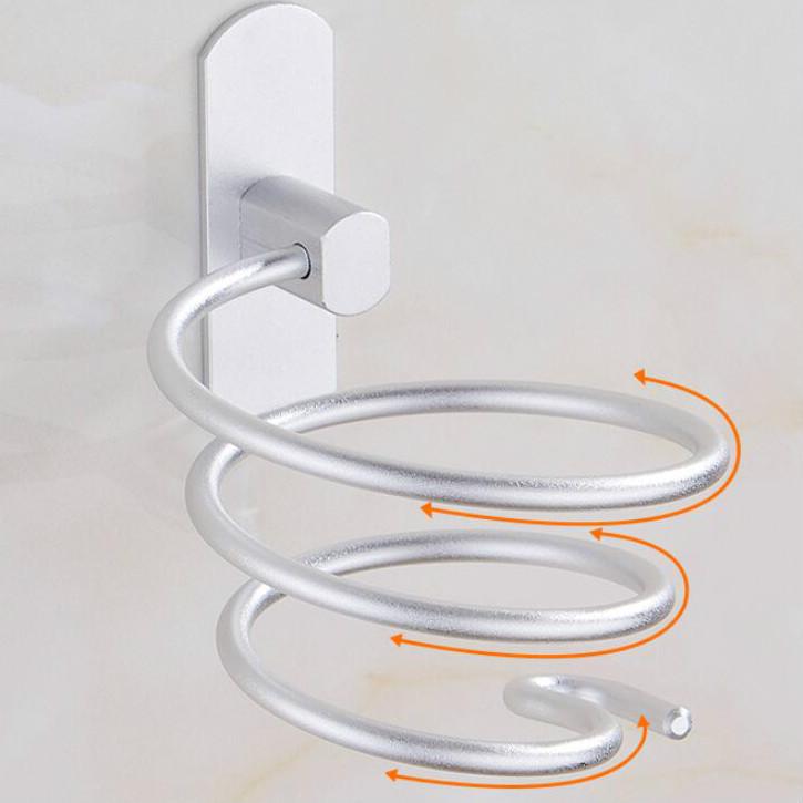 Полка для фена, алюминиевый настенный держатель для ванной комнаты, полка для хранения