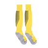 1 пара комплект мужские футбольные спортивные гольфы до колена противоскользящие с толстой голенью желто-черные полоски