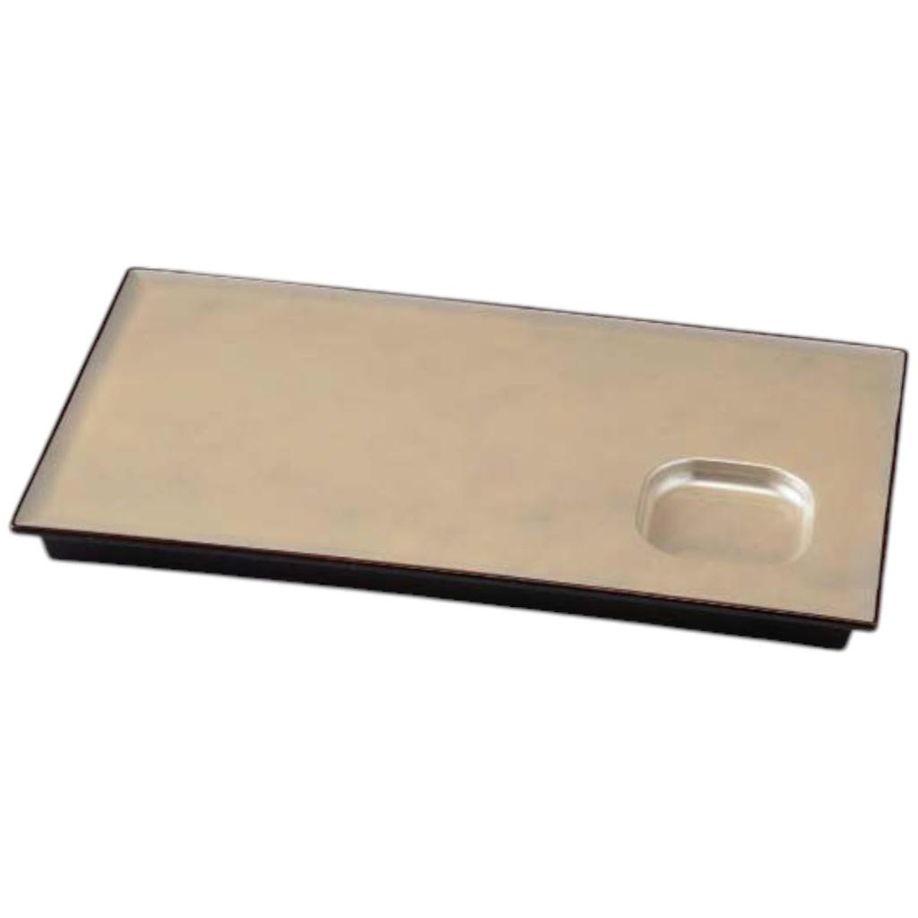 Premium Nigiri Sushi Long Rectangular Serving Plate with Golden and Silver Tortoiseshell Made In Japan J-Kitchens Plate, 92cm, Sauce, Design,