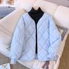 Women's Short Autumn and Winter New Round Neck Style Fashionable and Versatile Light Cotton Jacket