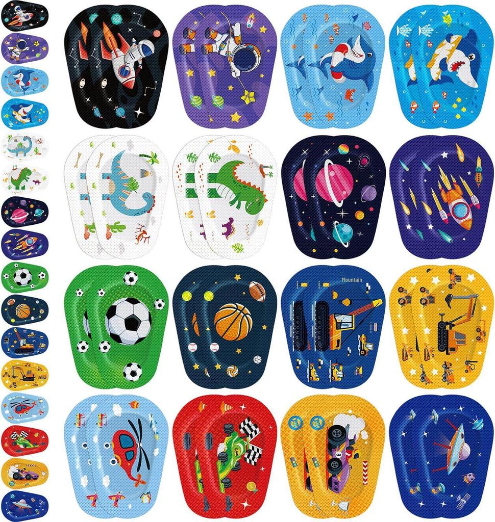 Детский окклюдер для лечения амблиопии - Дышащий, Полное покрытие, Мультяшный дизайн, Коррекция одного глаза при косоглазии