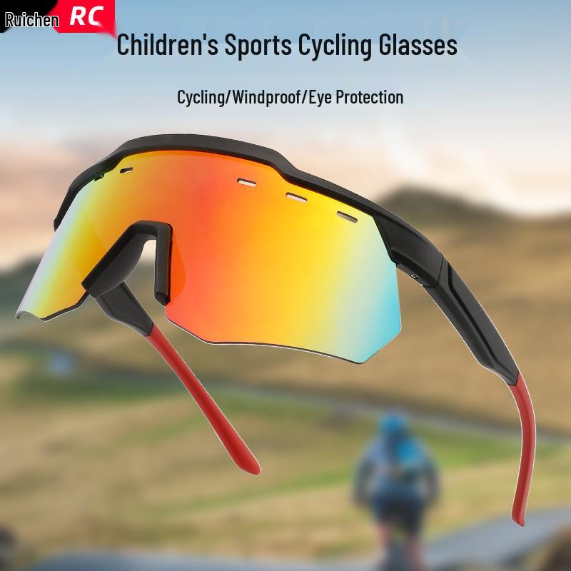 Kids' Sports Goggles: Windproof, Sandproof, Wear-resistant, Colorful Sunglasses for Outdoor Cycling