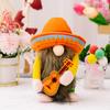 Thanksgiving Festival Doll Hold Plush Doll Faceless Dwarf Gnomes A Guitar Plush Toy Mexico Carnival Party Gnomes