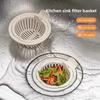 Anti-blocking Leftovers Without Dirty Hands Kitchen Sink Strainer