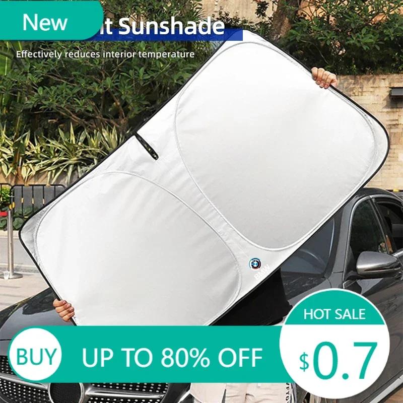 KWYP9 Hot Car Windshield Sunshade Cover Folding Sunscreen UV Protector For BMW F26 E90 E70 E87 E36 I01 F25 F01 E60 F44 E34 E39 E5