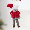 Plush Bear Doll Ornaments Fabric Animal Pendants Christmas Tree Hanging  Christmas Tree Decorations