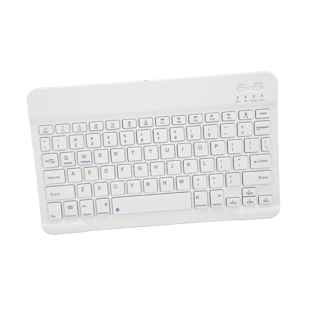 10 Inch Wireless Keyboard Silent Design Multimedia Function Keys Portable Bluetooth Keyboard for