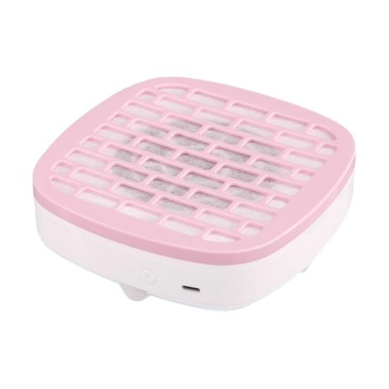 Мини-пылесос для ногтей USB Мощное всасывание 3200 об/мин Пылесборник для ногтей 3 регулируемые скорости Портативный для путешествий дома салона Вентилятор для пылесоса для ногтей с фильтром