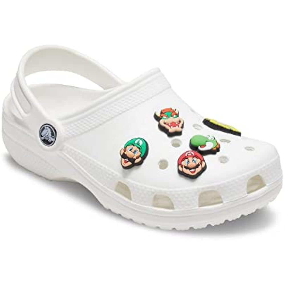 [Crocs] Jibbitz, Shoe Accessory, Shoe Charm Super Mario 5 Piece Pack, Men's Multi Free