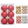 6pcs Diametre 6cm Christmas Decoration Ball Christmas Tree Hanging Ornament
