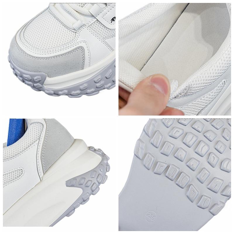 Кроссовки Fujin на танкетке высотой 7 см из микрофибры и кожи, вулканизированные, с толстым скрытым каблуком, удобные, дышащие, для скейтбординга