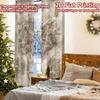 2pcs, 2D FLAT PRINTING Curtains (Without Rod) MarauderMap Christmas Festival Creative Curtains Machine Washable Fabric Curtains