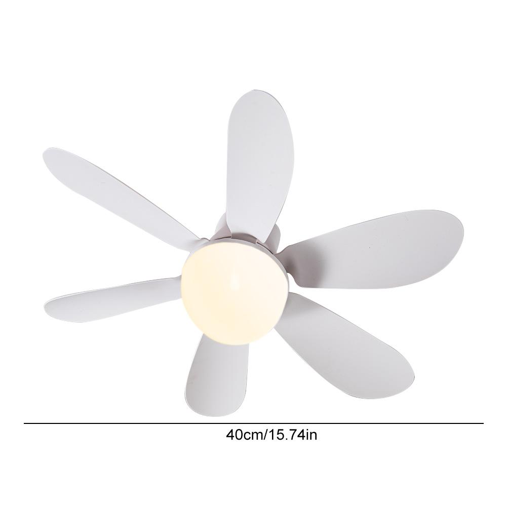 T0 # Потолочный вентилятор Светодиодная лампа E27 Розетка Вентилятор Свет Большой пульт дистанционного управления с удлинителем (белый)