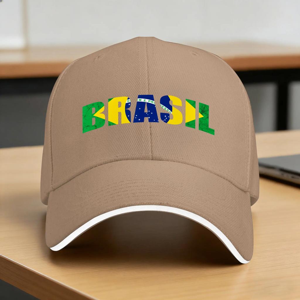 Brasil Brazilian Flag Brazilian Roots Brazilian Pride Casual Baseball Cap Running Hippie Hip Hop Hats Summer Sun Baseball Caps