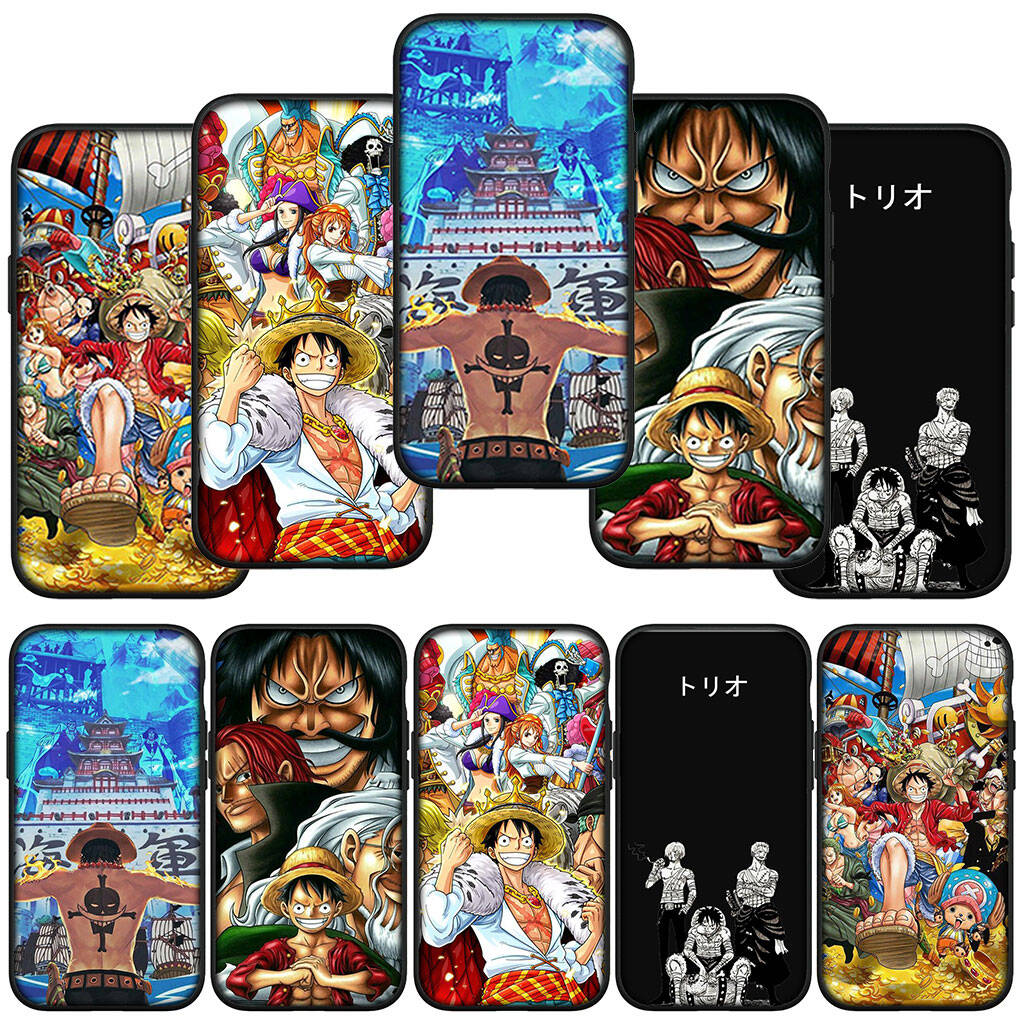 Phone Case for iPhone 17 15 16 Plus XR Redmi Note 14 12 11 13 Pro Max Huawei P30 P20 Lite Y9 OPPO A60 A40 A80 A18 A16 A54 Anime Luffy One Piece Cover