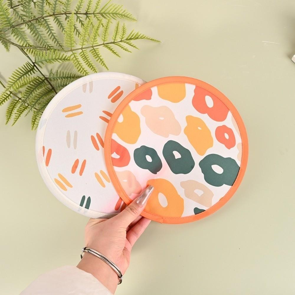 Japanese Style Portable Folding Fan Collapsible Flying Disc Fan Lightweight Cooling Fan Travel