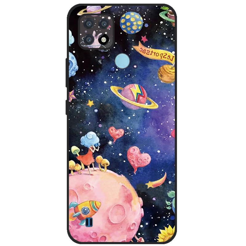 For Realme C21 Case Soft Tpu Silicone Case For OPPO RealmeC21 C 21 Phone Cover Fundas RMX3201 Bumper Case For Realme C21 Cover