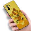 Чехол для телефона с масляной живописью Ван Вога для Xiaomi Redmi Note 5 6 9T K20 K40 K50 Pro 7A 8A 9A 9C 9i 10A 10C A1 S2, мягкий черный чехол из ТПУ