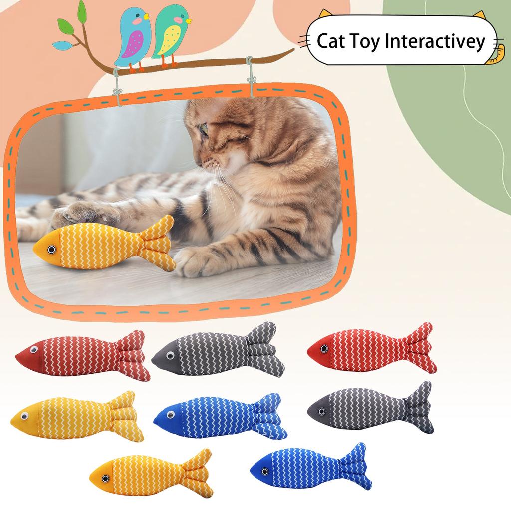 Игрушка для кошек Рыба, игрушка с кошачьей мятой, мягкая игрушка из хлопка, забавная рыба для кошек из мешковины, которую можно жевать, жевать зубы, кошачья мята, тканевая рыба для кошек