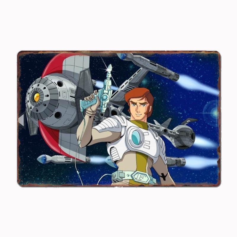 Vintage Captain Future Crew 1 Metal Sign Mural Painting Cinema Living Room Cinema Funny Tin Poster Retro Man Cave Home Tavern