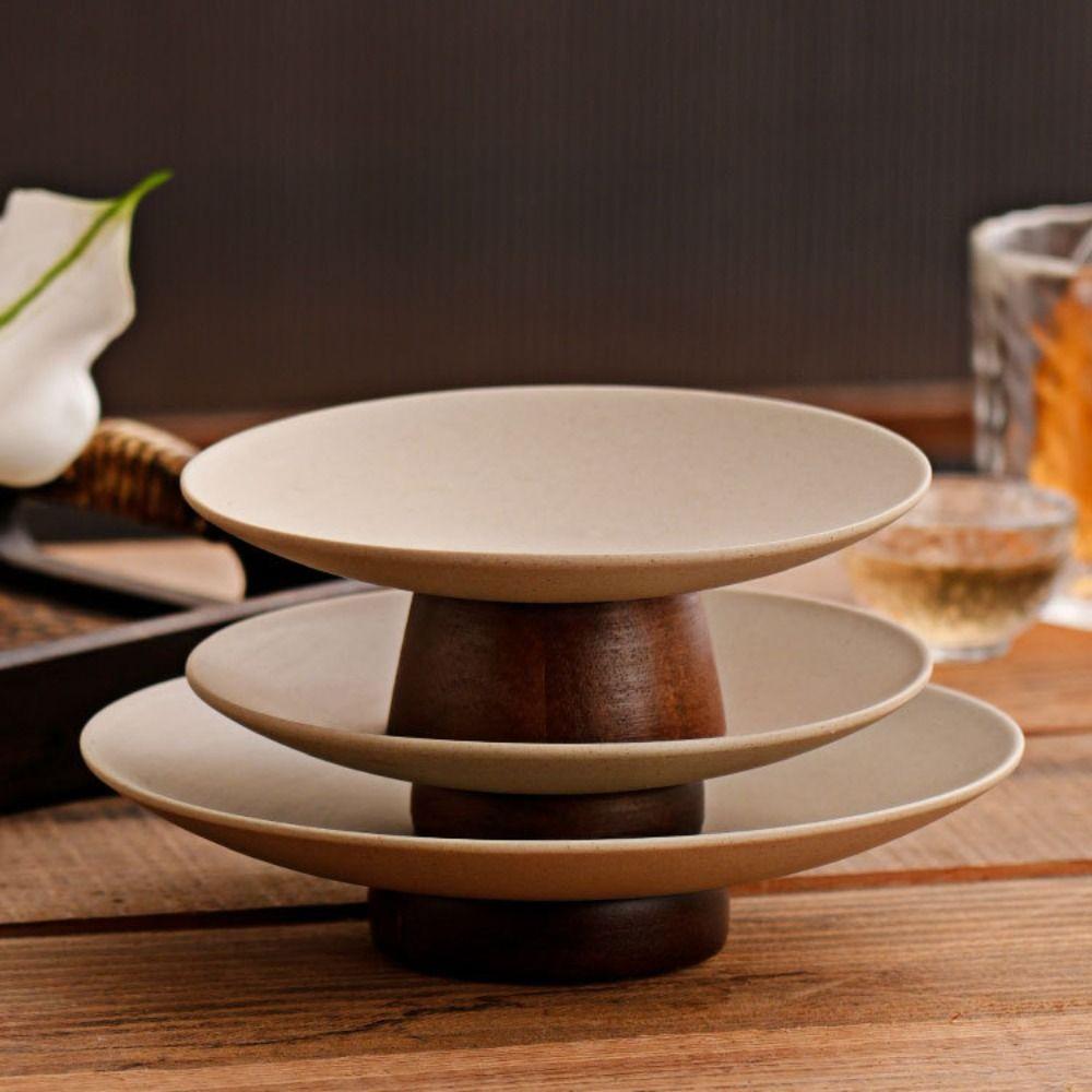 Durable Dessert Tray Wooden Fruit Plate Chinese Style Storage Tray Snacks