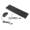 Keyboard and Mouse Combo, 104-Key USB Wired Non-Slip Waterproof Keyboard and Mouse Set for Gaming and Office Use
